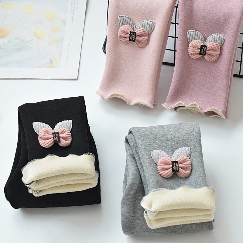 女童打底裤春秋纯棉外穿薄款中大童2021时尚洋气童装裤子儿童长裤