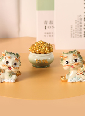 可爱卡通貔貅公仔摆件创意家居装饰品树脂汽车摆件实体店爆款批发