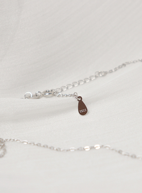 925银女生红色小灯笼项链