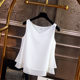 Chiffon ຂະ ໜາດ ໃຫຍ່ ຄໍ v ຄໍ ຂະ ຫນາດ ນ້ອຍ versatile camisole