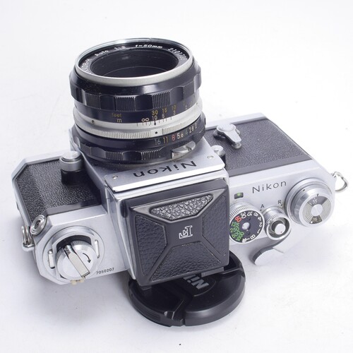 尼康NIKON 大F腰平 50/2 文艺复古胶片相机机械 银黑 97新 - 图0