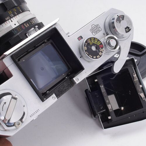 尼康NIKON 大F早期日本光学+H.C 50/2高素质尖顶机械胶片单反相机 - 图3