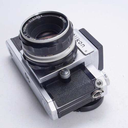 尼康NIKON 大F腰平 50/2 文艺复古胶片相机机械 银黑 97新 - 图1