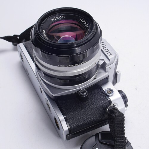 尼康 NIKON FM双花版  50/1.4 人像机械胶片单反相机 96新不输FM2 - 图1