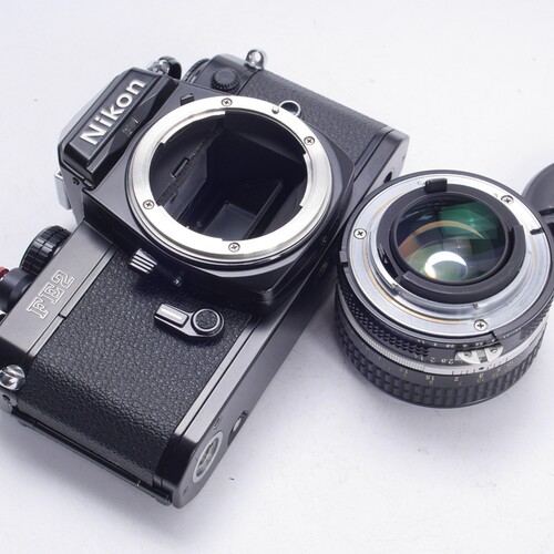 尼康NIKON FE2 AI 50/1.4机械钛帘胶片复古单反相机96新优于FM2 - 图0