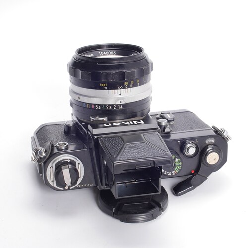 尼康NIKON F2 50/1.4 S.C 黑漆腰平机械胶片专业单反相机文艺复古 - 图0