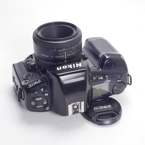 NIKON尼康F90X+50/1.8D高端胶片单反相机自动对焦优于F3 FM2 97新 - 图0