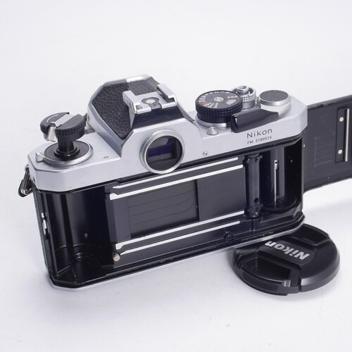 尼康NIKON FM三花版+AIS 50/1.8饼干镜头套机银黑色复古胶片单反 - 图0