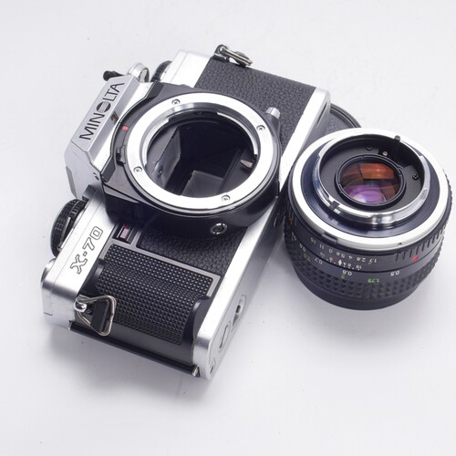 美能达MINOLTA X-70 50/1.7胶片单反相机摄影98新同X500高颜值 - 图3