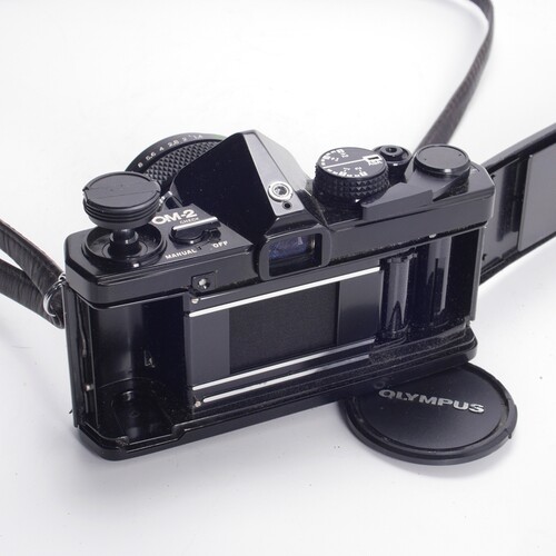 奥林巴斯OLYMPUS OM2 50/1.4 胶片单反相机 文艺复古黑漆版本95新 - 图1