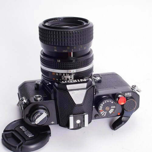 尼康NIKON FM AIS 35-70/3.3-4.5 双花机械胶片单反相机 黑漆复古 - 图2