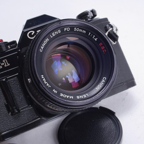 佳能CANON AE1 50/1.4 S.S.C 135黑漆胶片单反相机文艺复古特价96 - 图3