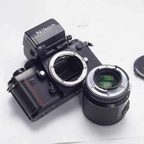 尼康NIKON F3 AF 80/2.8自动对焦135胶片旗舰套机98新收藏 HP NF1 - 图1