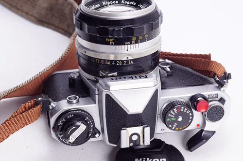 尼康 NIKON FE 50/1.4 套机胶片相机经典复古文艺不输FM 银黑色 - 图3