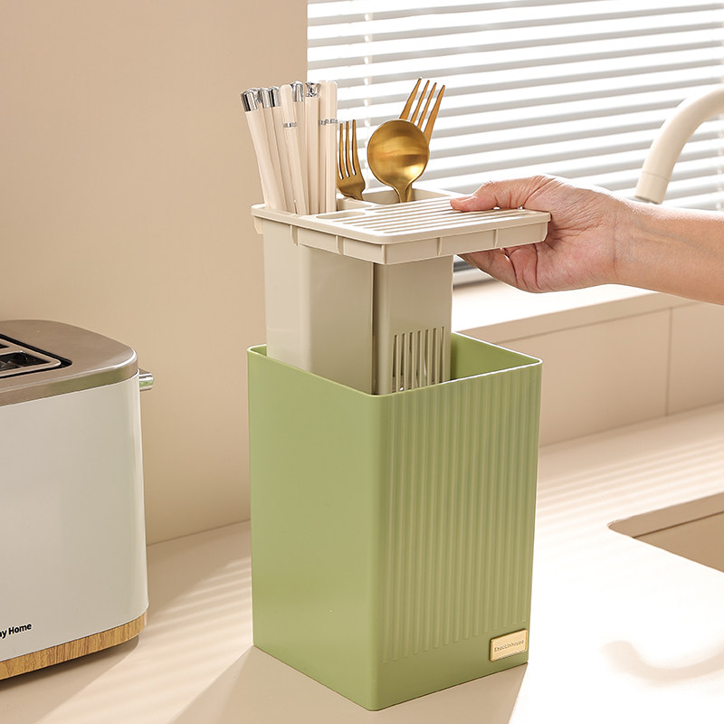 Household kitchen storage box, knife holder, chopstick cage integrated