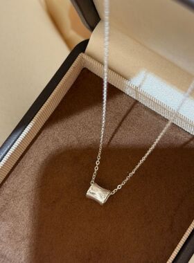 S925纯银车花小蛮腰锁骨链女款