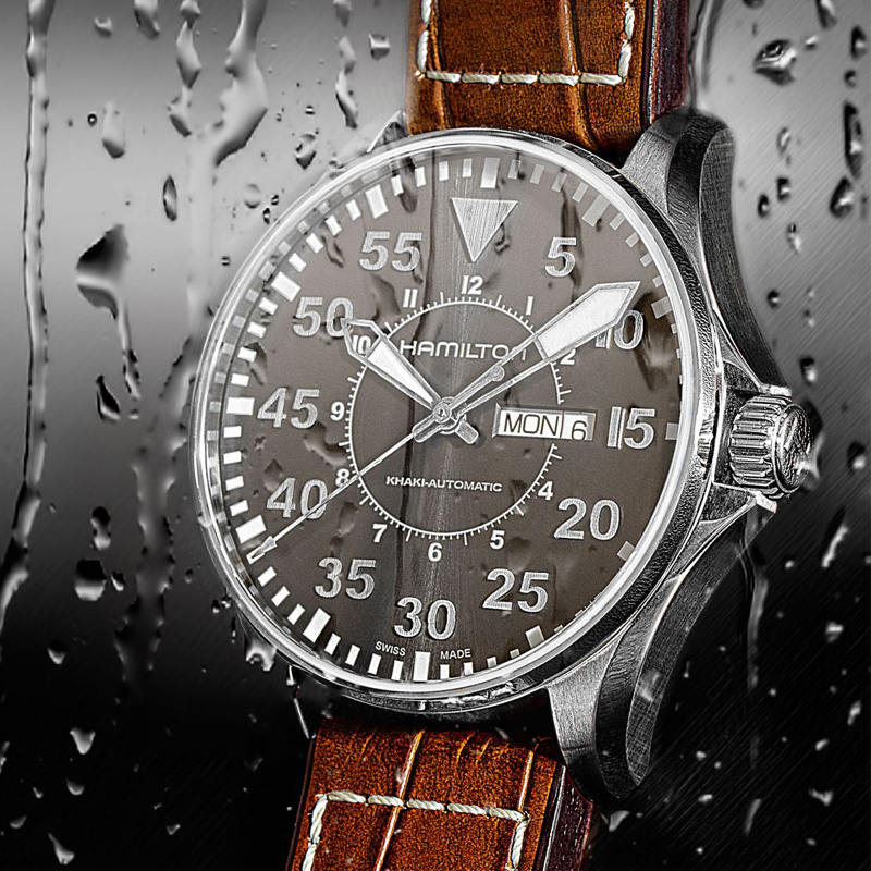 瑞士汉米/汉密尔顿Hamilton卡其系列机械表手表皮带男表H64715885