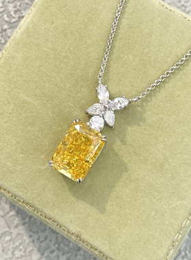 10克拉纯银s925进口高碳钻项链