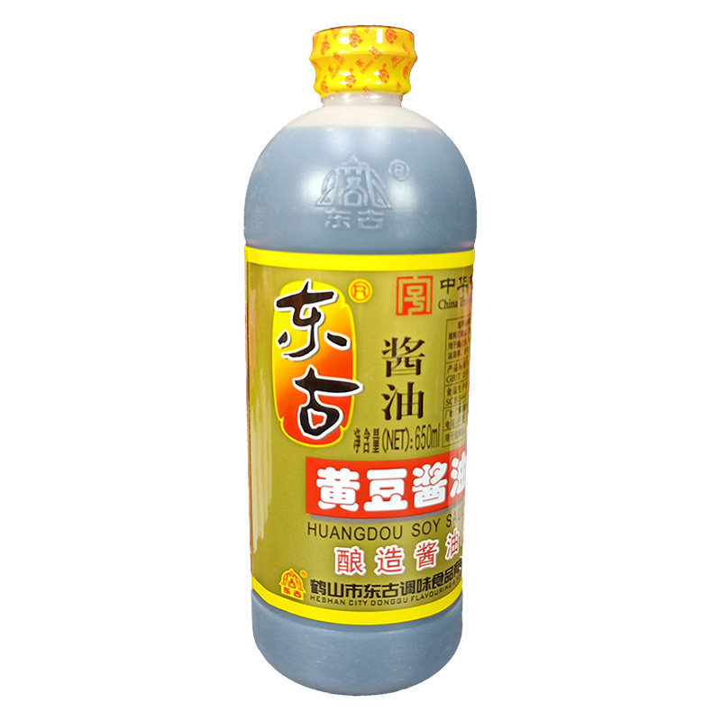 【东古酱油650ml/每瓶】圆桶新日期黄豆酱油烹饪凉拌菜调味品特价_虎窝淘