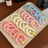 Cute rabbit hair tie ins resin hair rope cute fabric art