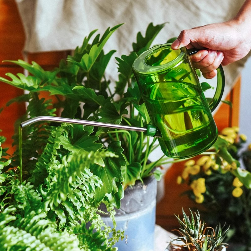 园艺不锈钢长嘴多肉浇花神器小型洒水壶家用大容量喷壶养花喷水壶 - 图0
