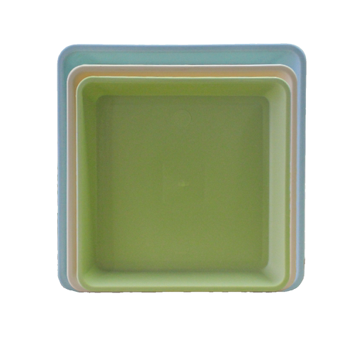 爱美花盆方形托盘家用大号加厚耐用接水盘盆栽多肉塑料花盆底托 - 图3