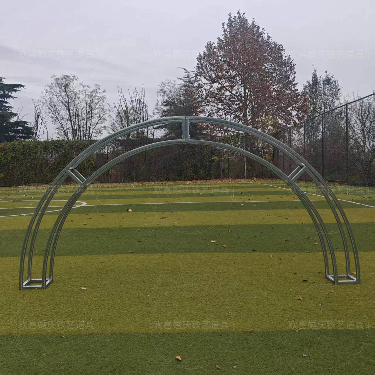 婚庆道具铁艺25管半圆拱门圆弧形桁架拱门半圆鲜花拱门桁架圆异型 - 图0