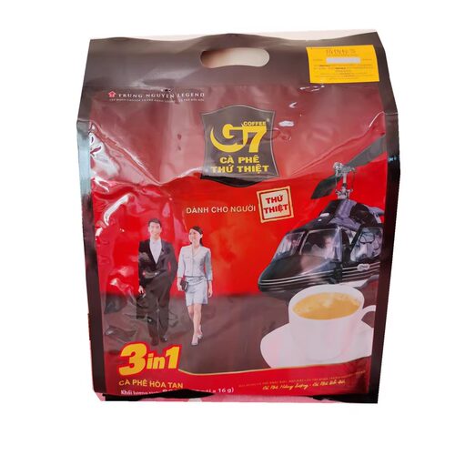 正品越南G7咖啡800g 1600g中原三合一速溶咖啡500小包*16克整箱 - 图3