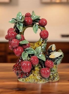 美陶陶瓷装饰新中式客厅送礼荔枝