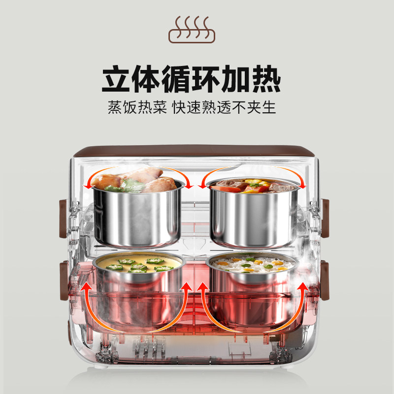 荣事达加热可插电保温蒸饭煮饭饭盒 royalstar荣事达仁亨专卖电热饭盒