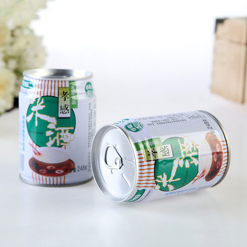 孝感孝威248克X20罐易拉罐米酒湖北特产月子米酒餐米酒醪糟甜酒酿 - 图0