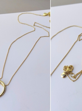 欧美外贸出口个性镀真金小众设计感时尚气质高级项链女