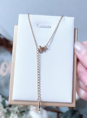 新款项链女生时尚轻奢小众设计感锁骨链新款网红气质百搭颈链2034