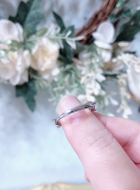 时尚个性新款17号食指戒女ins潮简约百搭小众设计指环饰品女2025