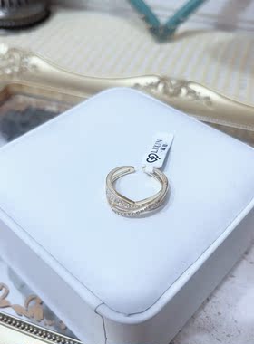 时尚个性粉色开口食指戒女ins潮简约百搭小众设计指环饰品女A419