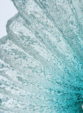 酒店装饰品摆件抽象透明树脂雕塑样板房会所客厅软装创意艺术装置