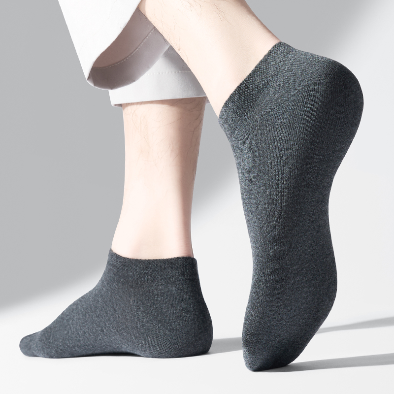 袜子男短袜纯棉夏季薄款吸汗透气运动防臭深灰色袜子船袜10双装_品控织造_女士内衣/男士内衣/家居服-第5张图片-提都小院 袜子男短袜纯棉夏季薄款吸汗透气运动防臭深灰色袜子船袜10双装_品控织造_女士内衣/男士内衣/家居服-第5张图片-提都小院