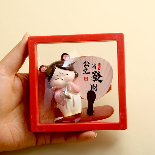 Ancient style Xi'an cultural and creative souvenir refrigerator tile Tang ladies Shaanxi specialty Luoyang specialty souvenir gift