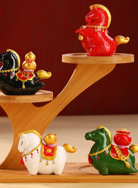 迷你2026马年吉祥物马上有钱公仔