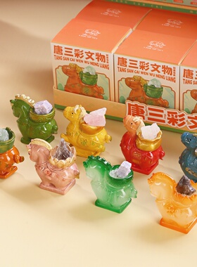 2026年马到成功水晶盲盒摆件手办