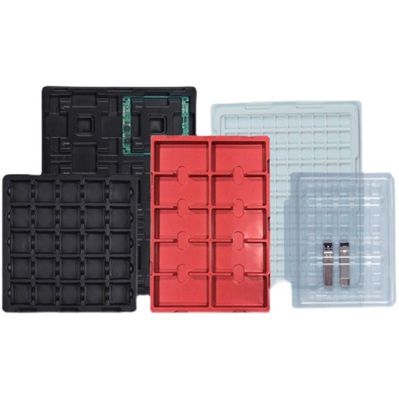 15格黑色PS防静电出货加厚周转盘塑胶吸塑盒现货抗静电防压设计,淘宝优惠券,粉丝福利购,淘宝优惠卷