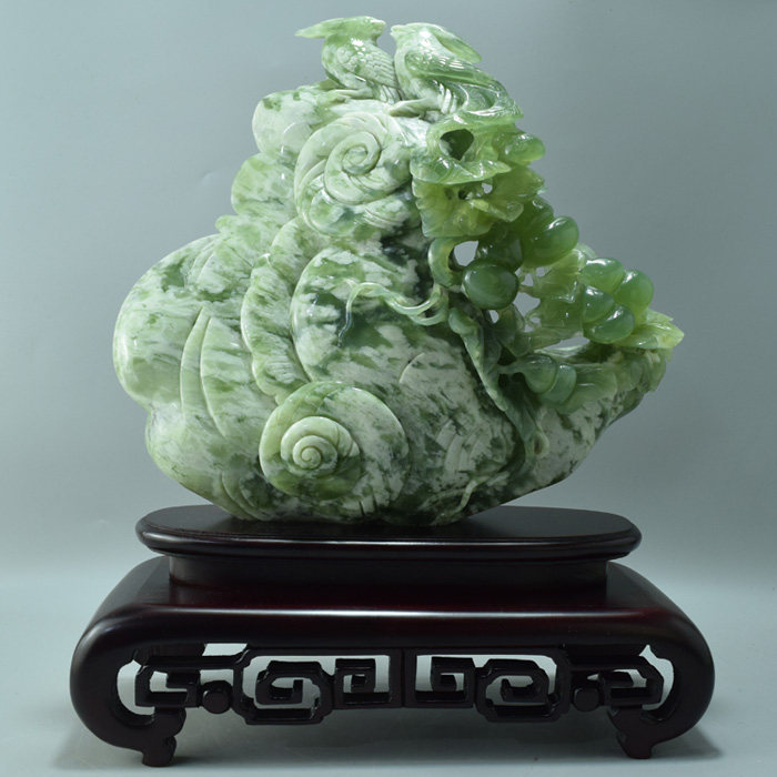 多層球(7層) 岫玉製 中国工芸品 置物 NO.832 【公式通販】