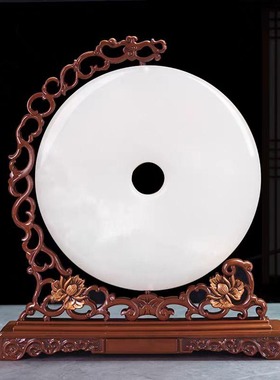 大医精诚玉石平安扣摆件送医生医师节养生馆装饰品中医院诊所开业