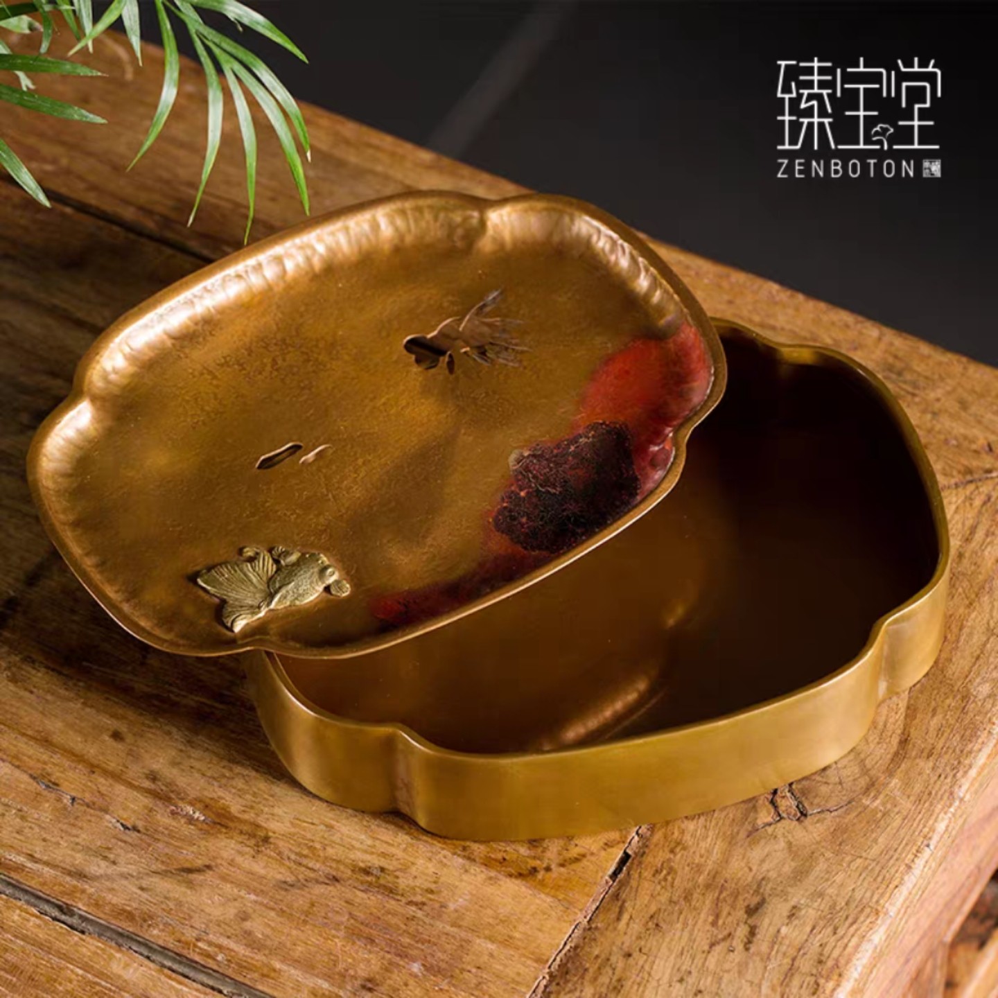 小白茶具//臻宝堂纯铜壶承手工鎏银茶盘储水茶台小型茶托干泡台,淘宝优惠券,粉丝福利购,淘宝优惠卷