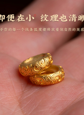 古法黄金色唐草纹隔片