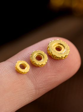 黄金色925唐草纹卡环隔片