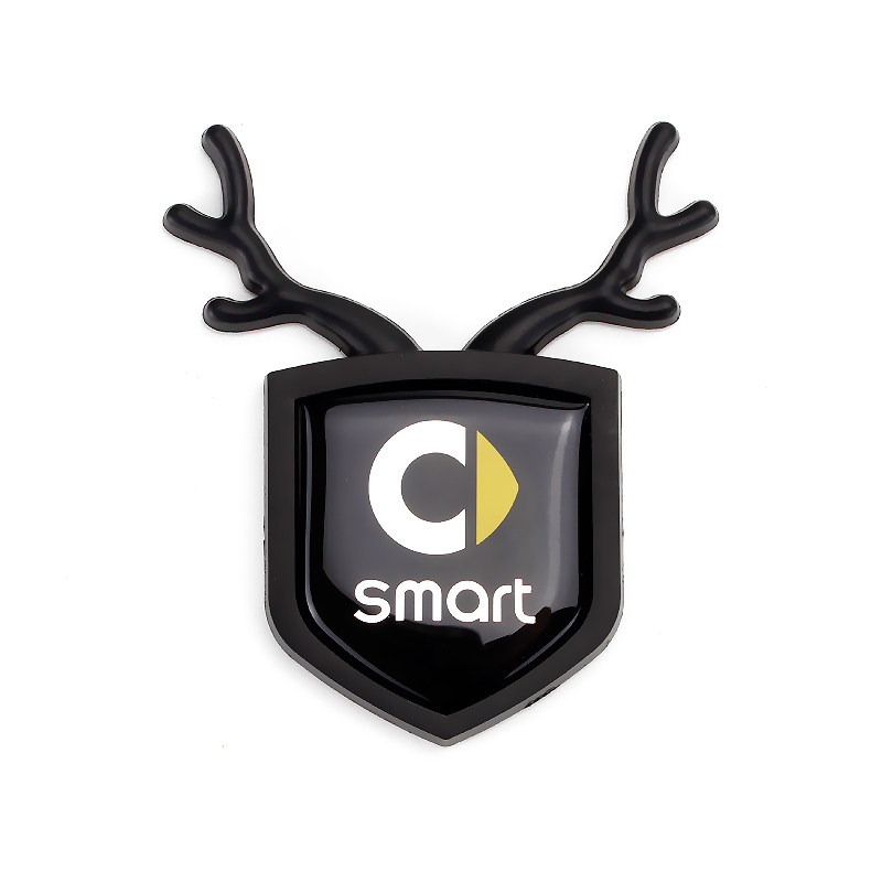 奔驰smart外饰装饰巴伯斯小精灵标侧标志C柱车标改装车身贴标_虎窝淘