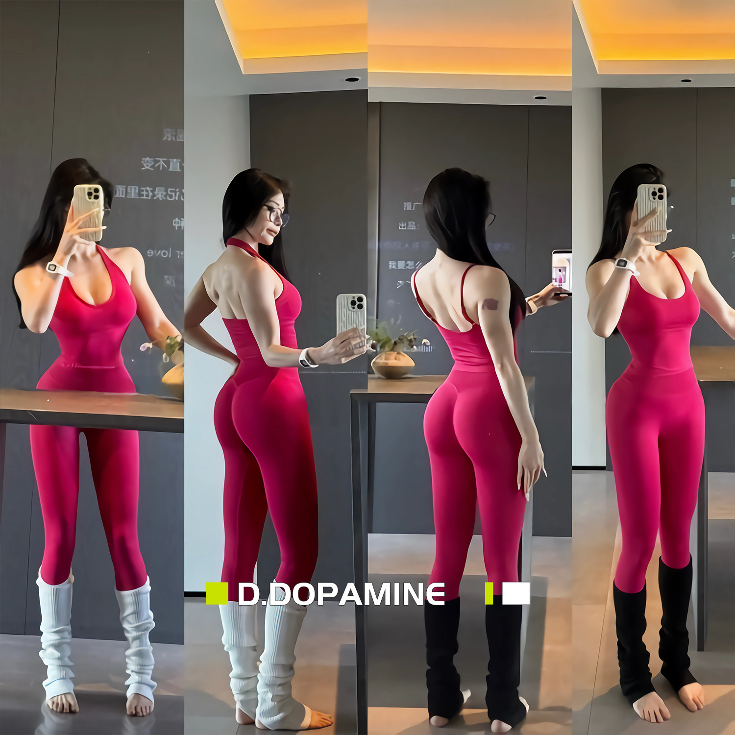 提臀高腰弹力针织蜜桃臀运动健身套装瑜伽套装健身背心带胸垫,淘宝优惠券,粉丝福利购,淘宝优惠卷