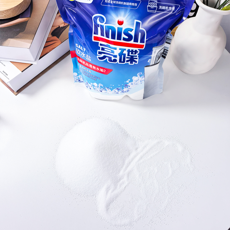 finish亮碟洗碗盐洗碗机专用软水盐洗碗粉洗涤剂漂洗剂三件套套装 - 图2