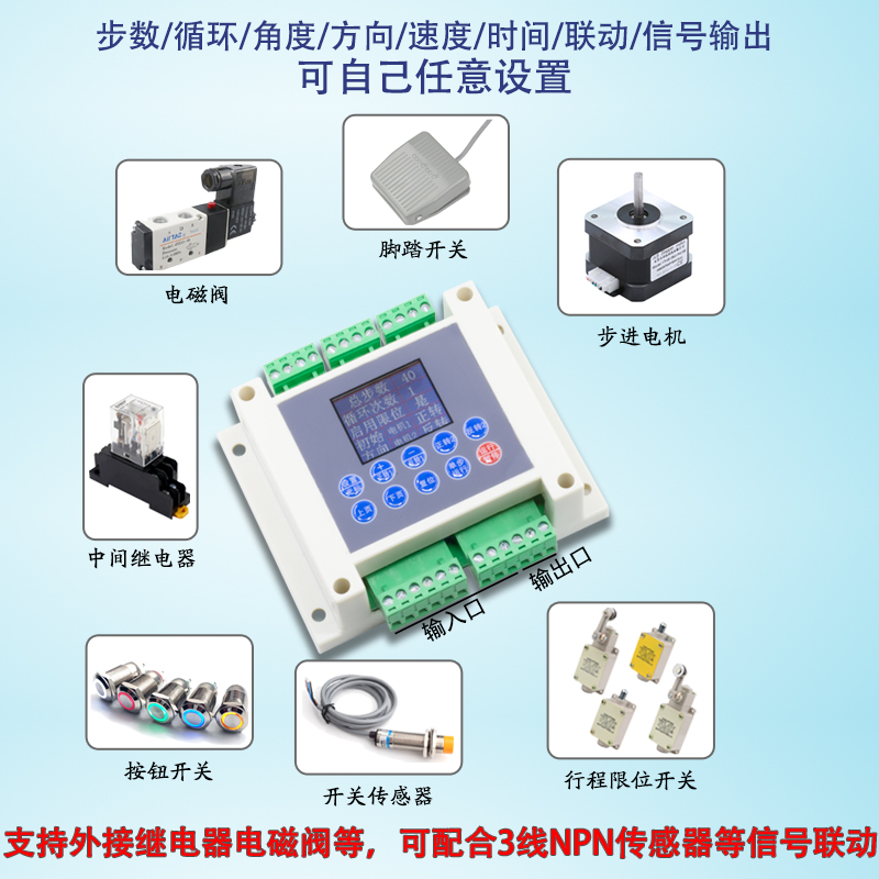 42/57/86双2路步进电机控制器驱动器双轴可编程动作步进自动替PLC-图1